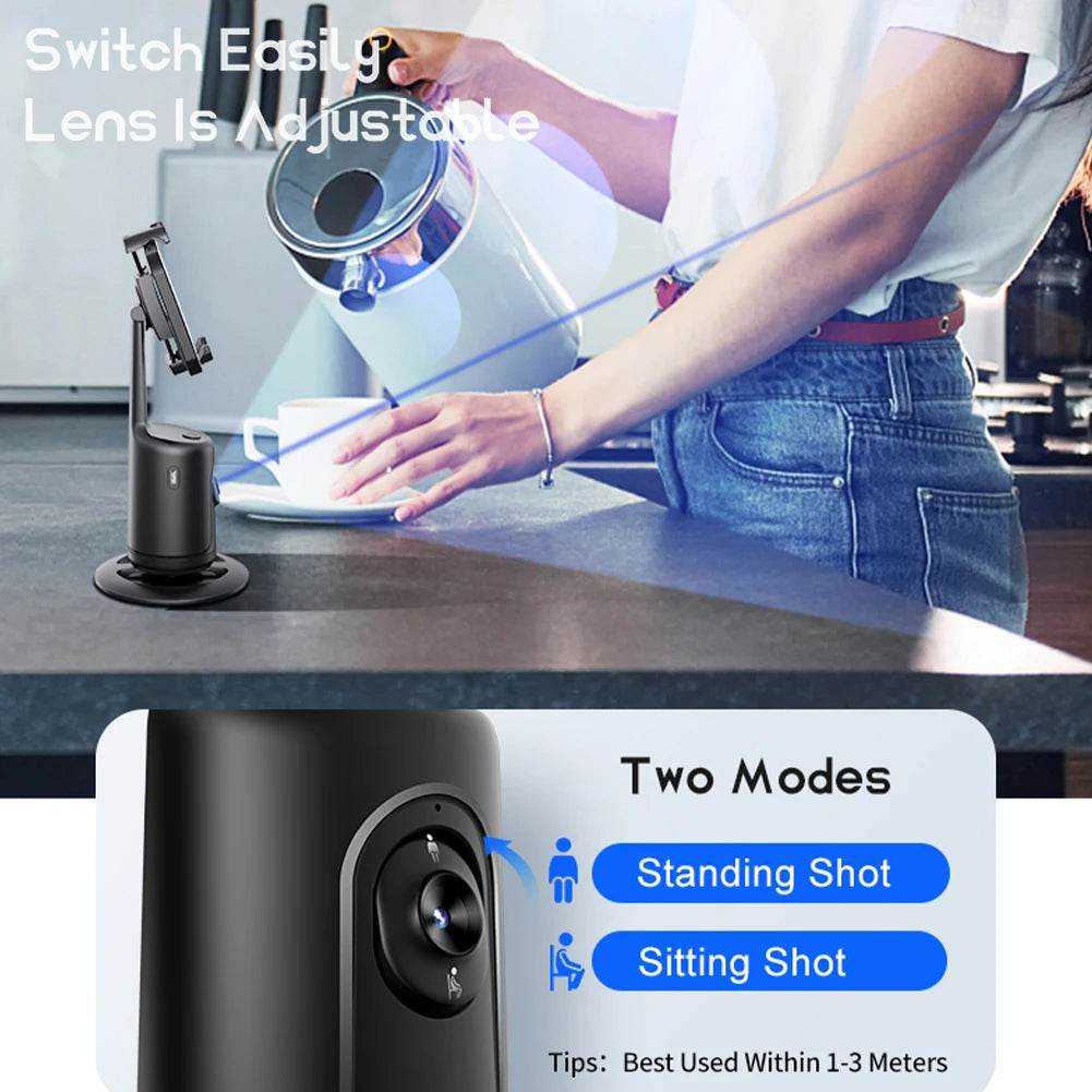 360-Degree Follow-Up Gimbal Stabilizer With Ai Face Recognition
