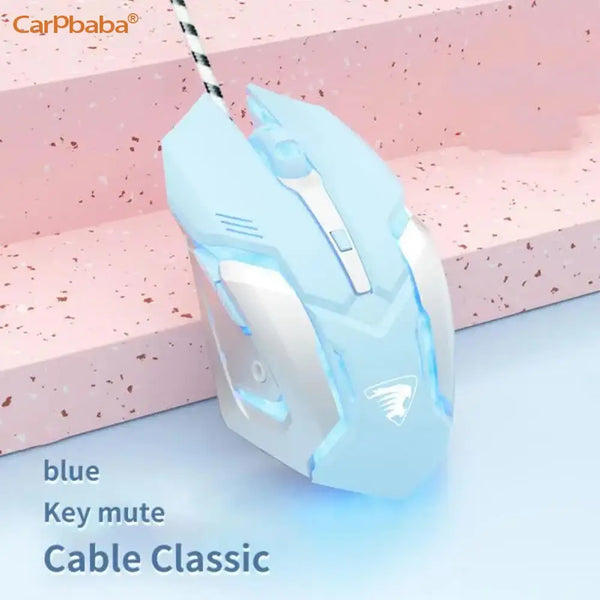 Cute Pink Gaming Mouse