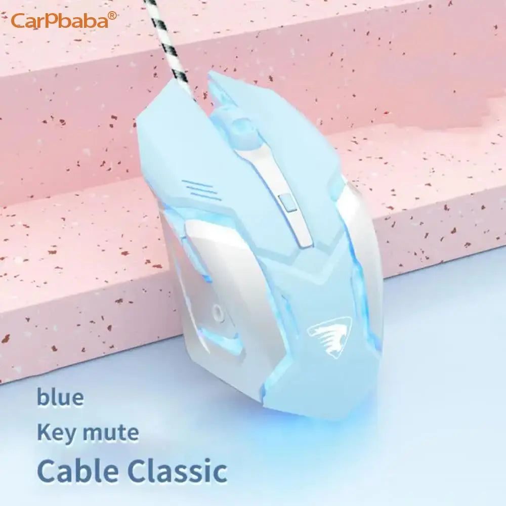 Cute Pink Gaming Mouse