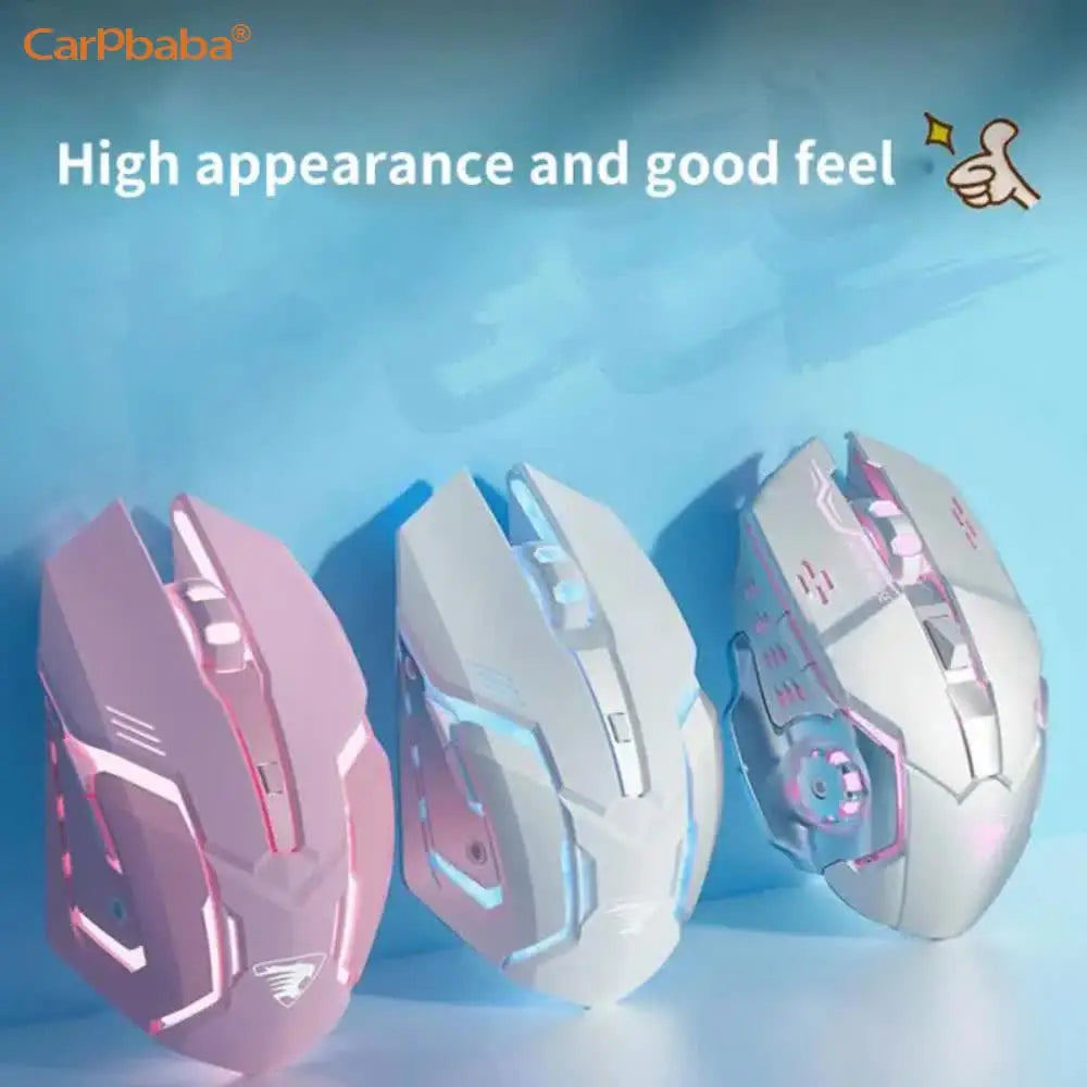 Cute Pink Gaming Mouse