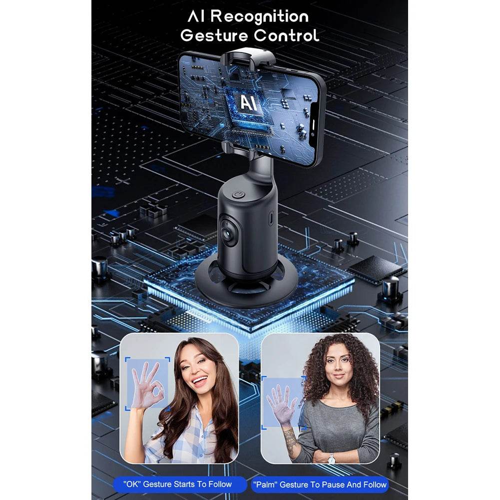 360-Degree Follow-Up Gimbal Stabilizer With Ai Face Recognition
