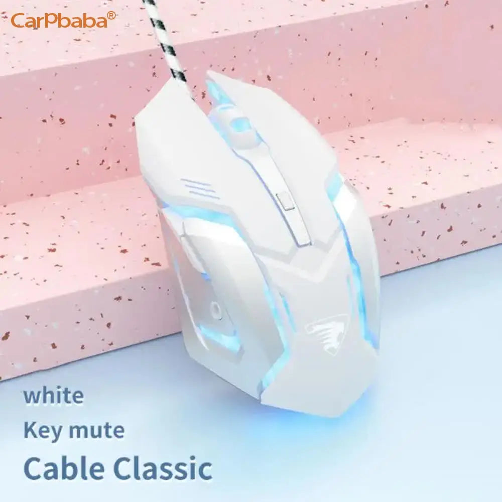 Cute Pink Gaming Mouse